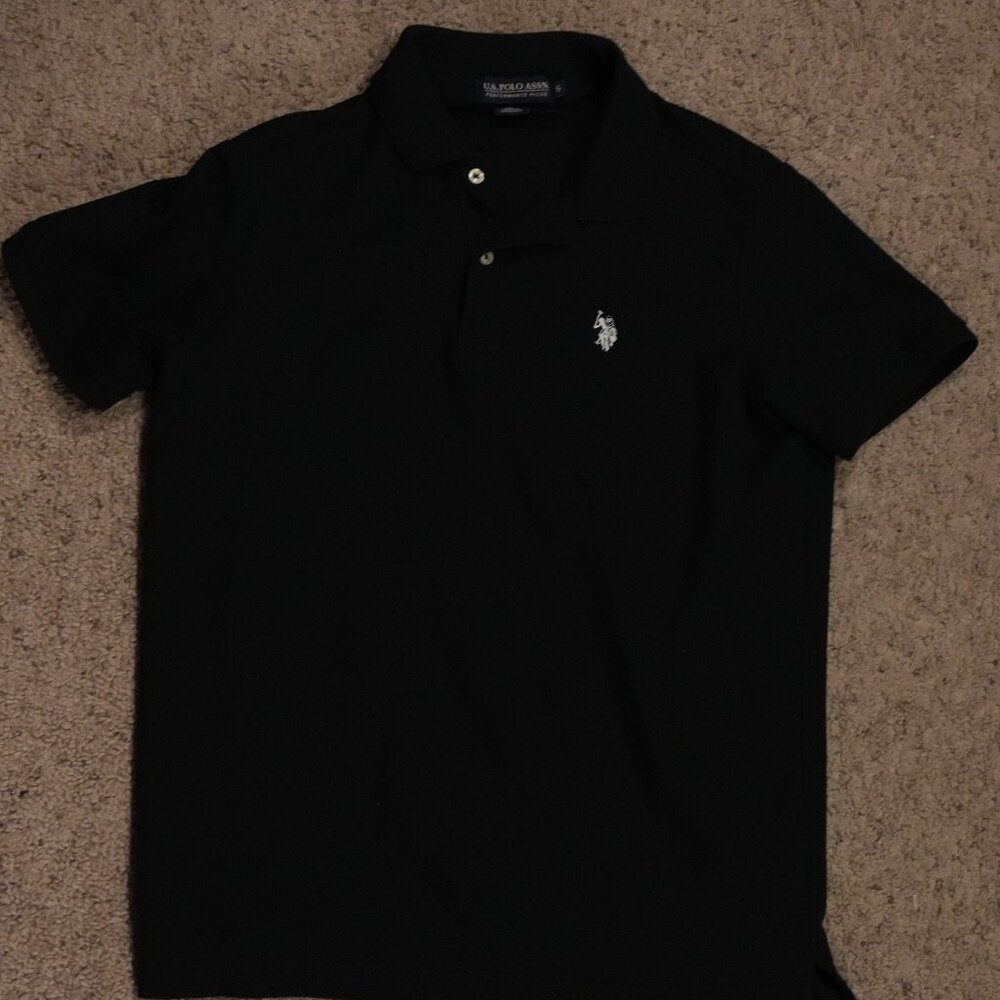 Men's Black Polo - Small